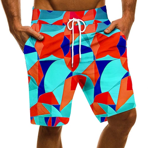 

Men's Swim Trunks Swim Shorts Quick Dry Board Shorts Bathing Suit with Pockets Drawstring Swimming Surfing Beach Water Sports Printed Spring Summer
