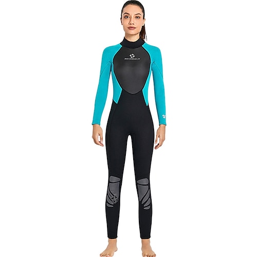 

Dive&Sail Women's Full Wetsuit 3mm SCR Neoprene Diving Suit Thermal Warm UPF50 Breathable High Elasticity Long Sleeve Back Zip - Diving Surfing Scuba Kayaking Patchwork Spring Summer Winter