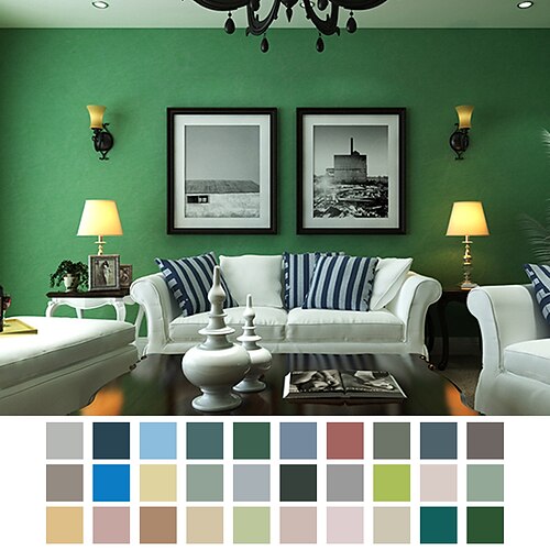

Solid Color Wallpaper Non-woven Silk Wallpaper Adhesive Required Wall Mural,Cabinet Furniture Countertop Paper Roll Wallpaper,20.8374 /53950cm 1 Roll(Need Glue)