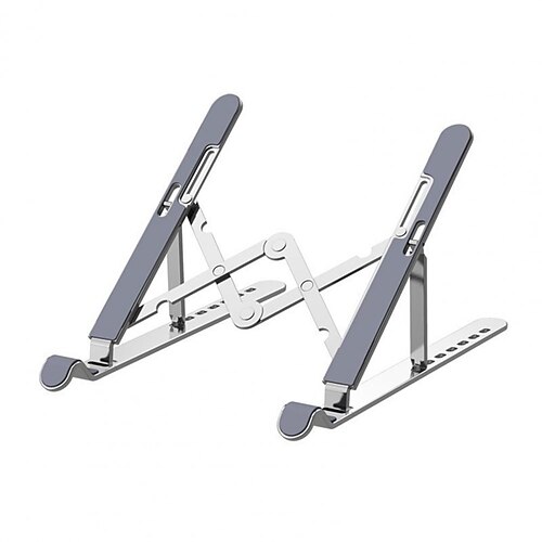 

Aluminum Alloy Tablet Stand with Seven Levels of Height Adjustment Foldable Laptop Shelf