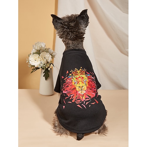 

Dog Cat Shirt / T-Shirt Tiger Simple Style Casual / Daily Dog Clothes Puppy Clothes Dog Outfits Soft White Black Costume for Girl and Boy Dog Polyster XS S M L XL XXL