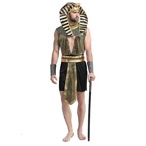 

Pharaoh Adults' Men's Costume For Polyester Masquerade Leotard / Onesie Bracelet Belt Headwear Neckwear