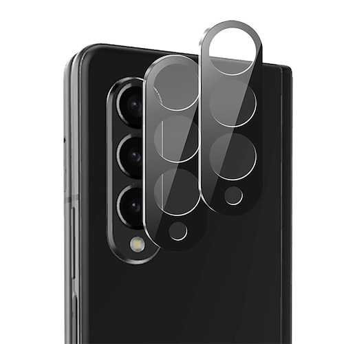 

[2 Pack] Phone Camera Lens Protector For Samsung Z Fold 3 Tempered Glass 9H Hardness Scratch Proof Anti-Fingerprint Phone Accessory