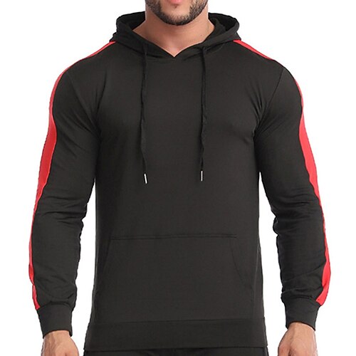 

Men's Hoodie Pullover Hoodie Sweatshirt Solid Color Front Pocket Casual Daily Holiday non-printing Casual Vintage Hoodies Sweatshirts Black Dark Gray