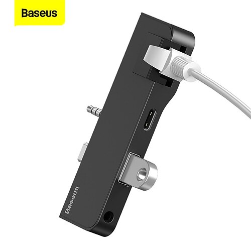 

Baseus Multifunctional HUB for Surface Go (Type-C Audio to RJ45 USB3.0 Type-C (data) Audio) Black