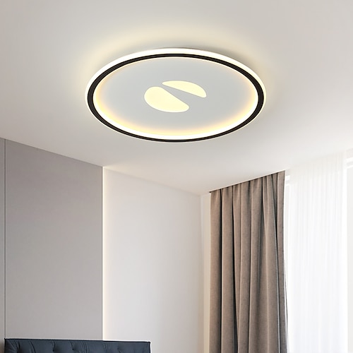 

50/60 cm Geometric Shapes Dimmable Ceiling Light LED Flush Mount Lights Metal Sector Painted Finishes Contemporary Modern 110-120V 220-240V