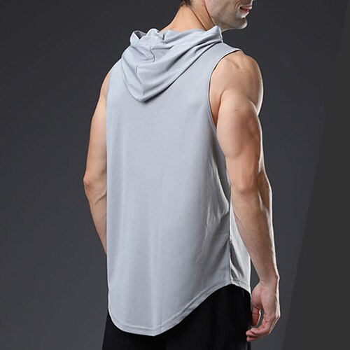 

Men's Workout Tank Top Running Tank Top Sleeveless Tee Tshirt Athletic Breathable Quick Dry Moisture Wicking Running Jogging Training Sportswear Activewear Solid Colored Black Grey White