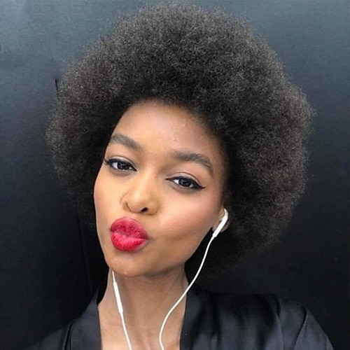 

Short Curly Human Hair Wigs Remy Brazilian Curly Hair Cheap Afro Kinky Curly Wigs For Black Women perruque cheveux humain