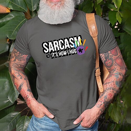 

Men's T shirt Tee Hot Stamping Graphic Patterned Letter Crew Neck Casual Daily Print Short Sleeve Tops Designer Fashion Vintage Big and Tall White Black Blue / Summer