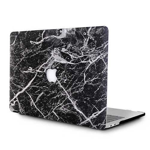 

MacBook Case Compatible with Macbook Air Pro 13.3 14 16 inch Hard Genuine Leather Plastic Marble