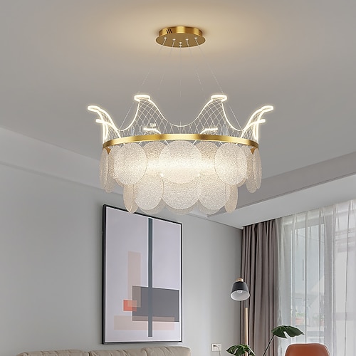 

50cm Pendant Light LED Luxury Chandelier Artistic Style Modern Living Room Restaurant Postmodern Princess Room Bedroom