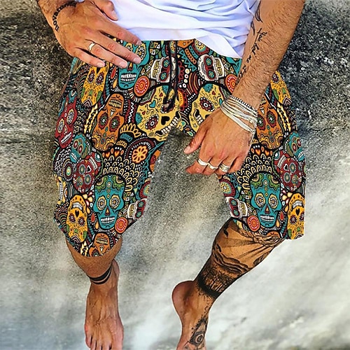 

Men's Swim Trunks Swim Shorts Quick Dry Board Shorts Bathing Suit with Pockets Drawstring Swimming Surfing Beach Water Sports Printed Summer