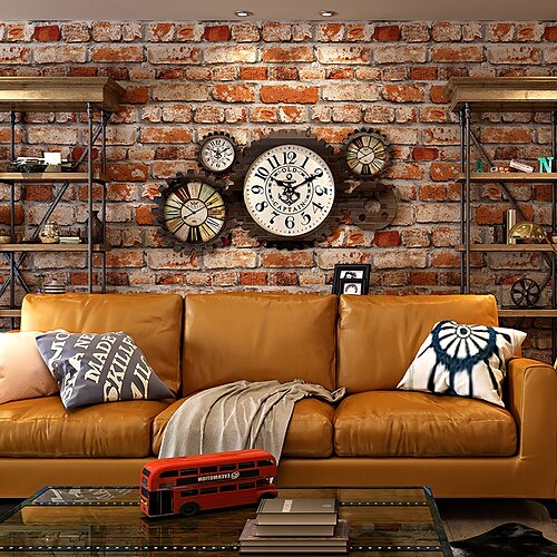 

Retro 3D brick wallpaper living room TV background wall hotel restaurant home wall decoration waterproof wallpaper