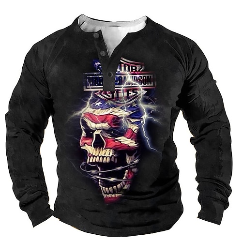 

Men's Unisex Sweatshirt Pullover Black V Neck Skull Graphic Prints Print Casual Daily Sports 3D Print Vintage Designer Casual Spring Summer Clothing Apparel Hoodies Sweatshirts Long Sleeve