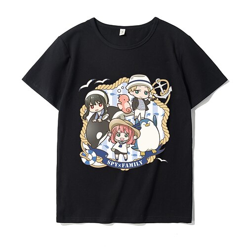 

Spy x Family Famiglia spia Loid falsario Il tuo falsario Anya falsario Maglietta Cartone animato Manga Manga Harajuku Grafica Kawaii Maglietta Per Per uomo Per donna Unisex Per adulto Stampa 3D 100