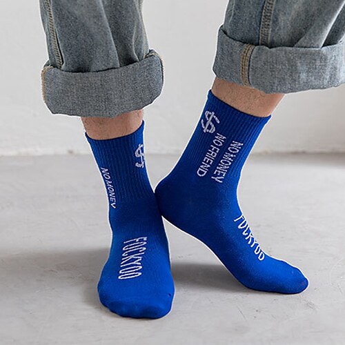 

Men's Unisex Crew Socks Outdoor Daily Cotton Sporty Casual Warm Casual Sports 1 Pair