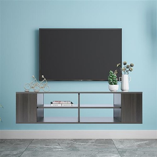 

Wall Mounted Media ConsoleFloating TV Stand Component Shelf with Height AdjustableBlackoakThe minimum retail price is 149.9