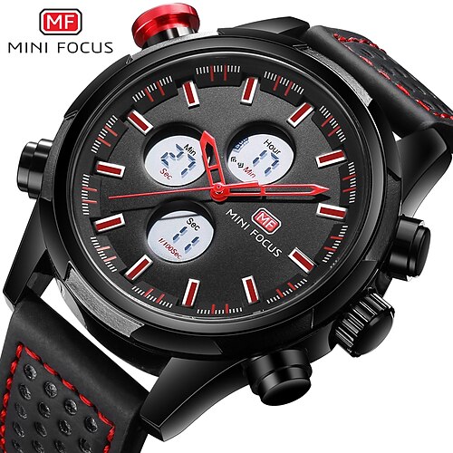 

MINI FOCUS Quartz Watch for Men Analog Quartz Stylish Stylish Waterproof Alloy Leather Fashion