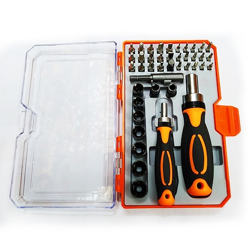 

42 In 1 Large Ratchet Small Ratchet Combined Ratchet Screwdriver Set Multi Purpose Household Maintenance Tool Set