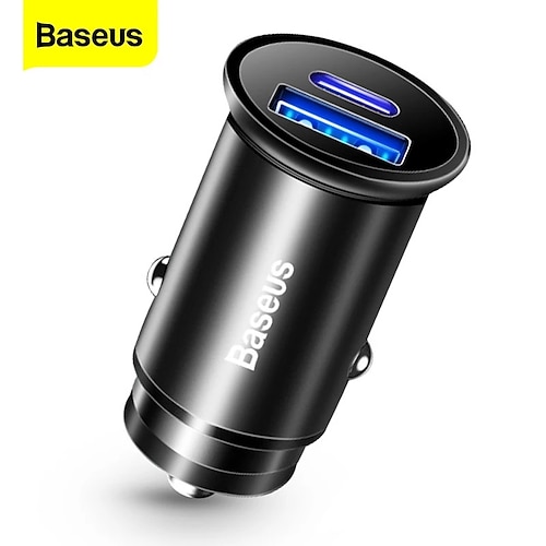 

Baseus Car Charger 30W PPS Fast Charger 4.0 USB Type-C PD Fast Charger Car Phone Charger