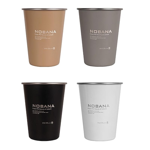 

nobana outdoor camping mug set of 4 304 stainless steel mug camping picnic barbecue beer mug water mug coffee mug