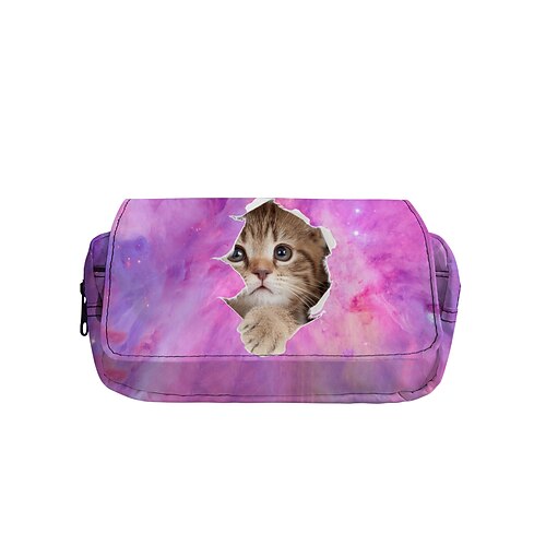 

Unisex Pencil Cases Oxford Cloth Zipper Daily Office & Career Blue Pink Yellow