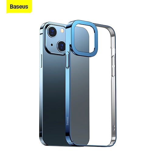 

Baseus Glitter Phone Case For iP 6.1 inch 2021 Black Phone Case For Apple Clear Case iPhone 13 iPhone 13 Pro iPhone 13 Pro Max Full Body Protective Clear Soft Edges Transparent TPU