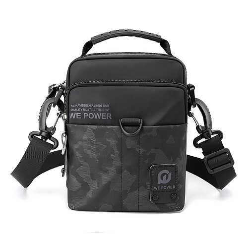 

Men's Sling Bags Crossbody Bag Top Handle Bag Nylon Synthetic Zipper Solid Color Daily Outdoor Green Black Blue Gray