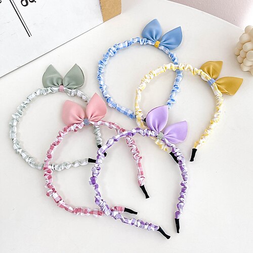 

Kids / Toddler Girls' Active / Sweet Daily Solid Colored Bow Polyester Hair Accessories Blue / Purple / Pink One-Size