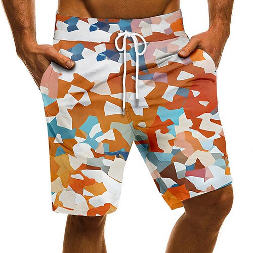 

Men's Swim Trunks Swim Shorts Quick Dry Board Shorts Bathing Suit with Pockets Drawstring Swimming Surfing Beach Water Sports Printed Spring Summer