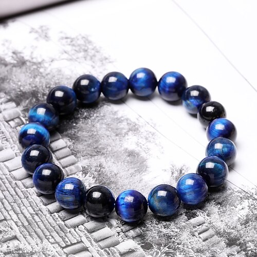 

Men's Bead Bracelet Classic Lucky Stylish Artistic Simple Natural Fashion Stone Bracelet Jewelry Royal Blue For Gift Daily Holiday Prom Date