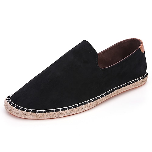 

Men's Loafers & Slip-Ons Casual Daily Canvas Black Dark Blue Gray Summer