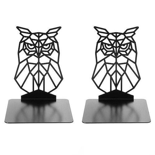 

Book Ends 1 Pair Metal Bookends for School Office Home Easy to Carry Easy to Install 4.65.84.7 inch