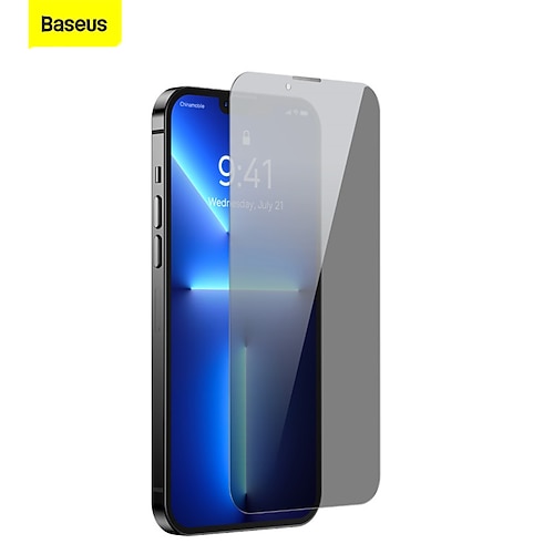 

Baseus 0.3mm Full-glass Crystal Tempered Glass Film anti-spy function (cellular dust prevention)For iPhone 13 Pro Max 6.7 inch Transparent