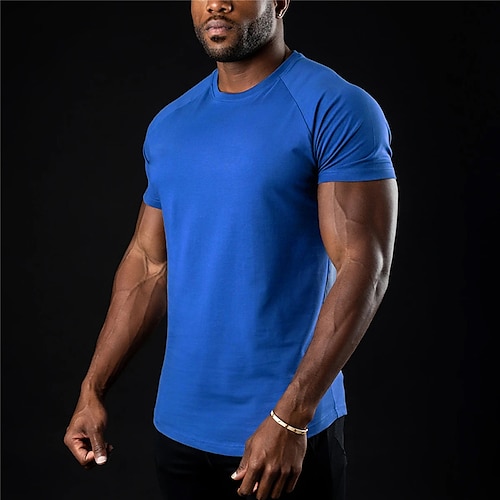 

Homme T shirt Tee Couleur unie Col V Vin Bleu Vert Véronèse Gris Foncé Blanche Casual Travail Vêtement Tenue Coton Frais Muscle