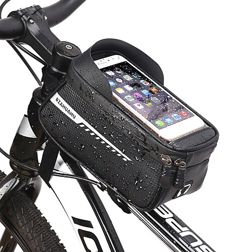 

bike phone front frame bag bicycle bag waterproof bike phone mount top tube bag bike phone case holder accessori ciclismo custodia compatibile telefono under 6.5""