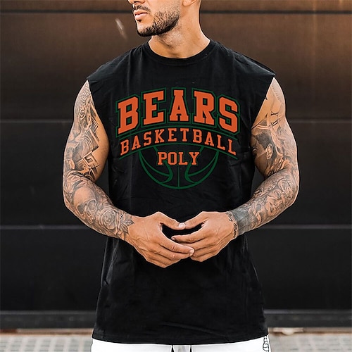 

Men's Unisex T shirt Tee Letter Graphic Prints Crew Neck Black Hot Stamping Outdoor Street Cap Sleeve Print Clothing Apparel Sports Designer Casual Big and Tall / Summer / Summer