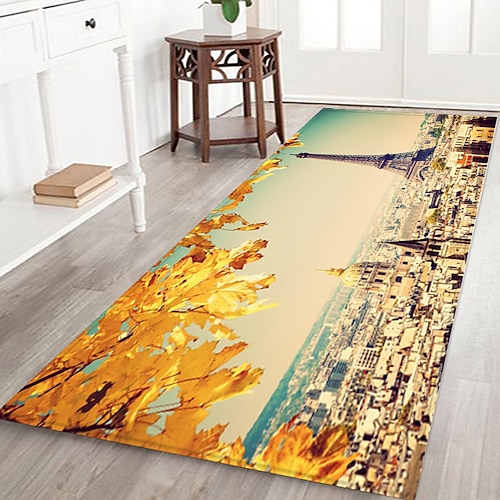 

French National Day Collection Happy Hell Day Flannel Fabric Printed Home Entrance Mattress Bathroom Mattress Mattress