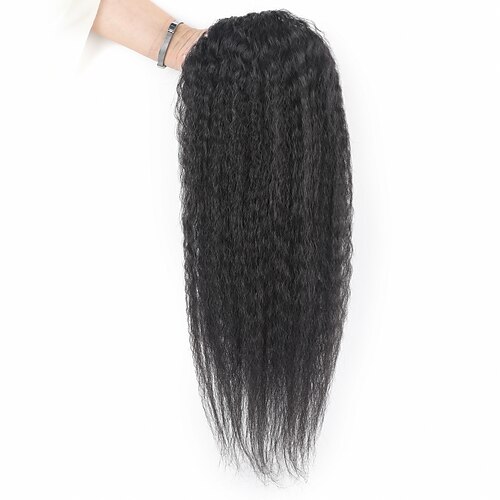 

Ishow Brazil Human Hair Drawstring Ponytails Yaki Straight Long Daily Wear