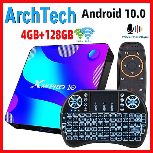 

X88 PRO 10 TV Box Android 10 Smart TV Box X88 PRO 10 4GB 64GB 32GB Rockchip RK3318 4K TVbox Support Google Youtube Set Top Box x88pro 11.0
