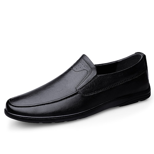

Men's Loafers & Slip-Ons Classic British Daily Office & Career PU Booties / Ankle Boots Dark Brown Black Brown Fall Spring