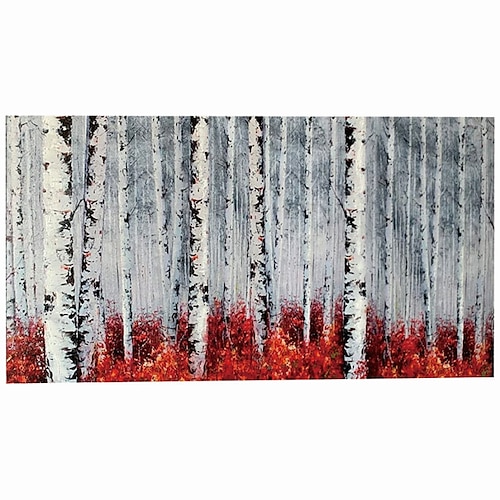 

Handmade Hand Painted Oil Painting Wall Art Abstract Horizontal Version Forest Paintings Home Decoration Decor Rolled Canvas No Frame Unstretched