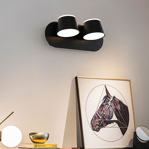 

Indoor Wall Lights LED Living Room Bedroom Aluminum Revolving Wall Light IP44 85-265V 12 W