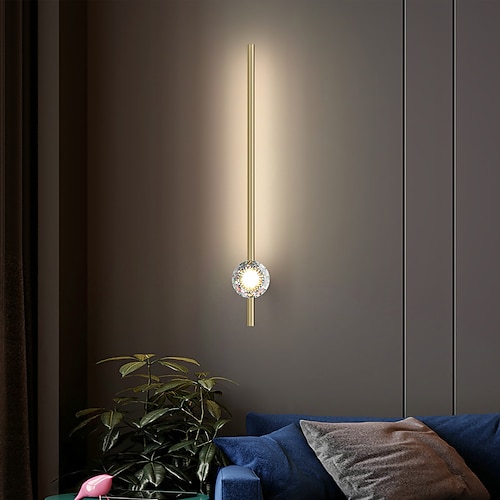 

Nordic Style Indoor Wall Light LED Living Room Dining Room Copper Wall Light 110-240 V