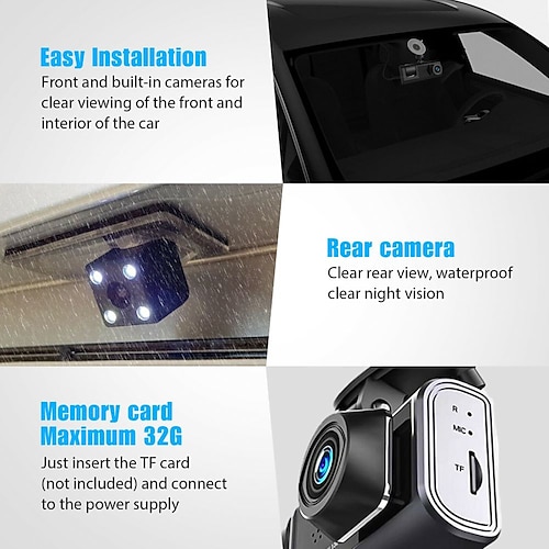 64GB Car Dash Cam Camera / Vehicle Blackbox Full HD 1080P DC 5V With Night  Vision