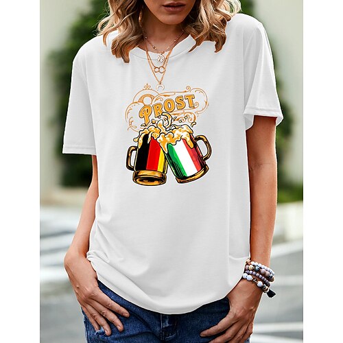 

Inspired by Oktoberfest Oktoberfest Beer T-shirt Anime 100% Polyester Anime Classic Street Style T-shirt For Men's / Women's / Couple's