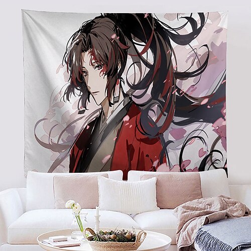 

Demon Slayer Anime Wall Tapestry Art Decor Blanket Curtain Hanging Home Bedroom Living Room Decoration Polyester