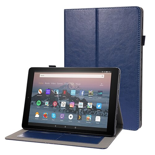 

Tablet Case Cover For Amazon Kindle Fire HD 10 / Plus 2021 2021 Card Holder with Stand Flip Solid Colored TPU PU Leather