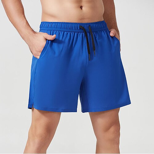 

Men's Swim Trunks Swim Shorts Quick Dry Board Shorts Bathing Suit with Pockets Drawstring Swimming Surfing Beach Water Sports Solid Colored Summer