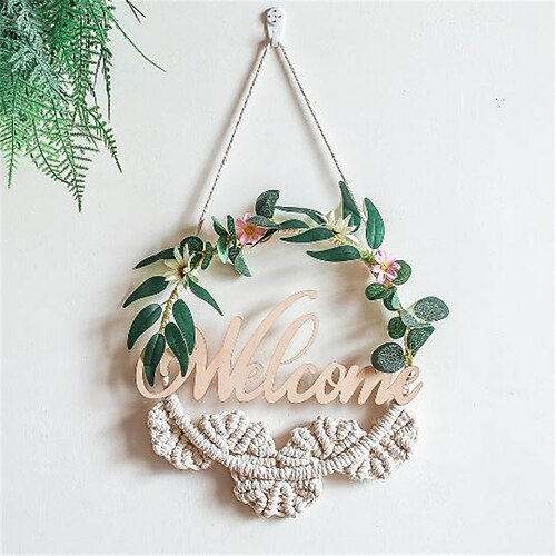 

WELCOME Door ring Pendant Wall decoration Wreath 4325cm